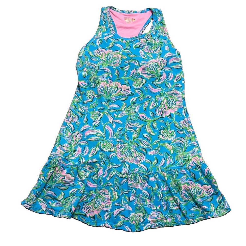 NWOT Lilly Pulitzer Luxletic Womens S Mixed Doubles Floral Sleeveless Golf Dress